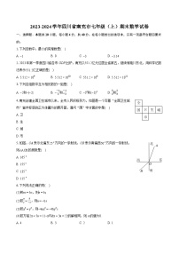 2023-2024学年四川省南充市七年级（上）期末数学试卷（含详细答案解析）