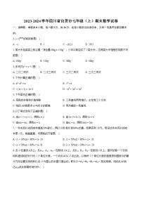 2023-2024学年四川省自贡市七年级（上）期末数学试卷（含详细答案解析）