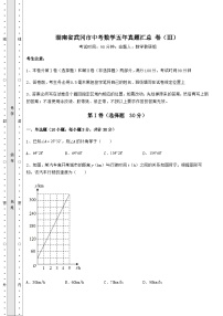 【真题汇总卷】湖南省武冈市中考数学五年真题汇总 卷（Ⅲ）（含答案详解）