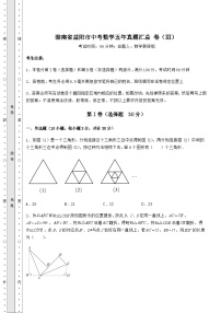 【真题汇总卷】湖南省益阳市中考数学五年真题汇总 卷（Ⅲ）（含答案详解）