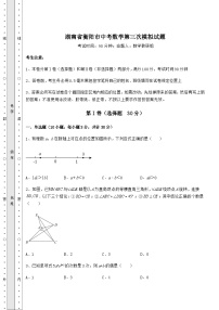 备考练习湖南省衡阳市中考数学第三次模拟试题（精选）