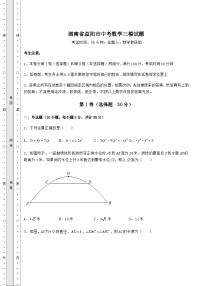 中考数学湖南省益阳市中考数学三模试题（含答案及详解）