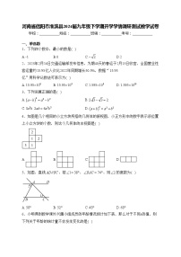 河南省信阳市淮滨县2024届九年级下学期开学学情调研测试数学试卷(含答案)