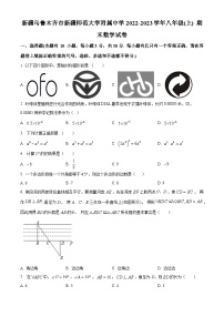 新疆维吾尔自治区乌鲁木齐市新疆师范大学附属中学2022-2023学年八年级上学期期末数学试题（原卷版+解析版）