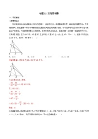 专题32 三角形相似-备战2024年中考数学优生冲刺抢分试题精选（全国通用）