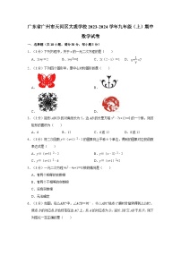 广东省广州市天河区大观学校2023-2024学年九年级上学期期中数学试卷