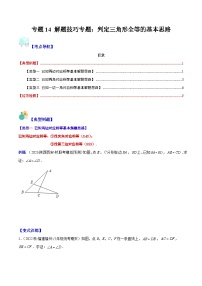 北师大版七年级数学下册重难点专题提优训练专题14解题技巧专题：判定三角形全等的基本思路(原卷版+解析)(3大思路)