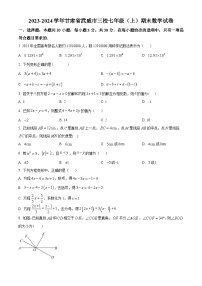 甘肃省武威市三校2023-2024学年七年级上学期期末考试数学试题（原卷版+解析版）