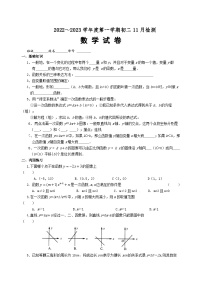 江苏省宿迁市沭阳如东实验学校2023—2024学年八年级上学期11月检测数学试题