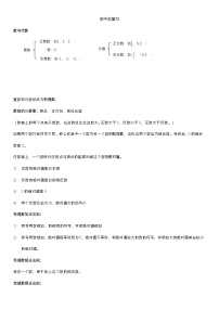 初中总复习知识点