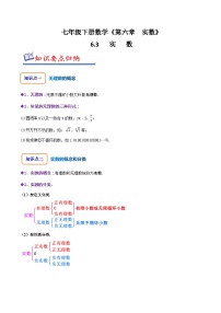 初中数学人教版七年级下册6.3 实数当堂检测题