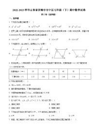 山东省济南市市中区2022-2023学年七年级下学期期中数学试题