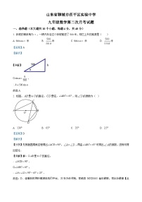 山东省聊城市茌平区茌平区实验中学2023-2024学年九年级上学期第二次月考数学试题