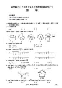 2024年安徽省阜阳市太和县中考一模数学试题