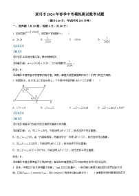 2024年湖北省黄冈市中考模拟数学试题