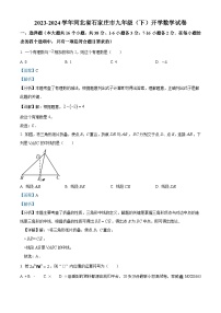 河北省石家庄市2023-2024学年九年级下学期开学考试数学试题