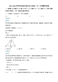 河北省石家庄市2023-2024学年九年级下学期开学考试数学试题
