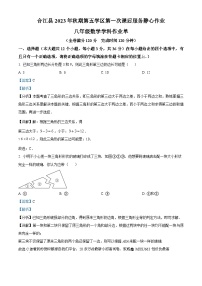 四川省泸州市合江县第五片区2023-2024学年八年级上学期第一次月考数学试题