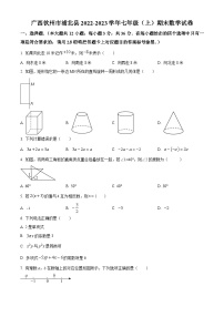 广西钦州市浦北县2022-2023学年七年级上学期期末数学试题（原卷版+解析版）