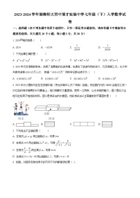 湖南师大附中博才实验中学2023-2024学年七年级下学期开学考试数学试题（原卷版+解析版）