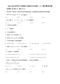 辽宁省营口市盖州市2022-2023学年七年级上学期期中数学试题（原卷版+解析版）