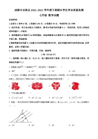 四川省成都市双流区2022-2023学年七年级下学期期末数学试题（原卷版+解析版）