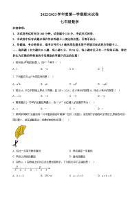 江苏省盐城市盐都区2022-2023学年七年级上学期期末数学试题（原卷版+解析版）