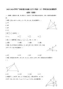 2023-2024学年广东省拨尖创新人才八年级（上）学科知识竞赛数学试卷（初赛）（含解析）