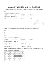 2023-2024学年青海省西宁市七年级（上）期末数学试卷(含详细答案解析)