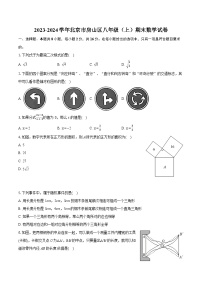 2023-2024学年北京市房山区八年级（上）期末数学试卷(含详细答案解析)