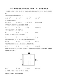 2023-2024学年北京市大兴区八年级（上）期末数学试卷(含详细答案解析)