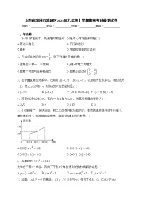 山东省滨州市滨城区2024届九年级上学期期末考试数学试卷(含答案)