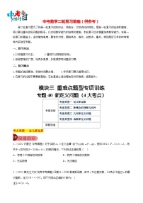 最新中考数学总复习真题探究与变式训练（讲义） 专题40 新定义问题（4大考点）