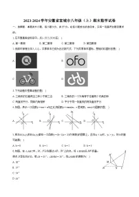 2023-2024学年安徽省宣城市八年级（上）期末数学试卷（含详细答案解析）
