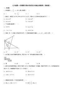 人教版2023-2024学年七年级数学上册《考点•题型•技巧》精讲与精练高分突破 七年级第一学期数学期末考试高分突破必刷密卷（基础版）