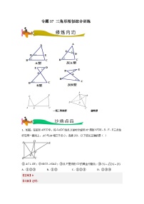 专题07 三角形相似综合训练- 2024年中考数学压轴专题重难点突破