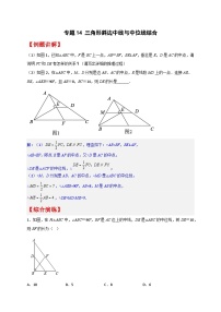 专题14 三角形斜边中线与中位线结合最新期中真题-【微专题】2022-2023学年八年级数学下册常考点微专题提分精练（苏科版）