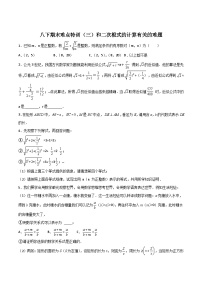 期末难点特训（三）和二次根式的计算有关的难题-【微专题】2022-2023学年八年级数学下册常考点微专题提分精练（苏科版）