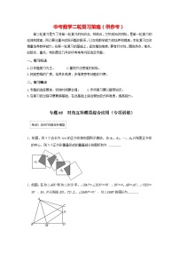 备战中考数学《重难点解读•专项训练》专题05 对角互补模型综合应用（专项训练）