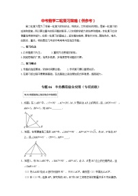 备战中考数学《重难点解读•专项训练》专题06 半角模型综合应用（专项训练）