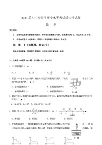 浙江省绍兴市越城区部分学校2023届九年级下学期中考适应性考试数学试卷(含答案)