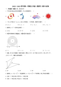 河南省新乡市牧野区河南师范大学附属中学九年级上学期期中数学试题（原卷版+解析版）