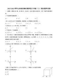 2023-2024学年山东省济南市商河县八年级（上）期末数学试卷(含详细答案解析)