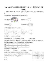 2023-2024学年山东省烟台市蓬莱区八年级（上）期末数学试卷（五四学制）(含详细答案解析)