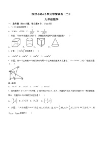 2024年陕西省西安市灞桥区西安滨河学校中考二模数学试题(无答案)