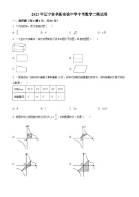 2023年辽宁省阜新市实验中学中考数学二模模拟试题（原卷版+解析版）