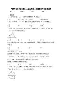 内蒙古包头市青山区2024届九年级上学期期末考试数学试卷(含答案)