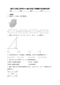 银川三沙源上游学校2024届九年级上学期期末考试数学试卷(含答案)