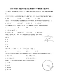 2023年浙江省杭州市临安区锦城四中中考数学三模试卷（含解析）