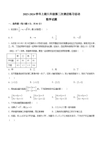 河南省郑州市二七区二七区京广实验中学2023-2024学年八年级上学期第二次月考数学试题